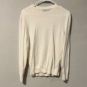 Calvin Klein Men's Off-White Crewneck Sweater